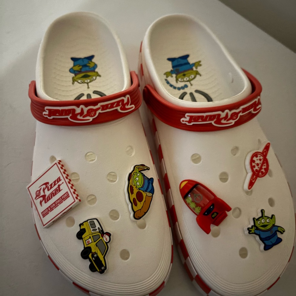 Toy Story crocs adult size Men’s 12. See photos. Never worn.
